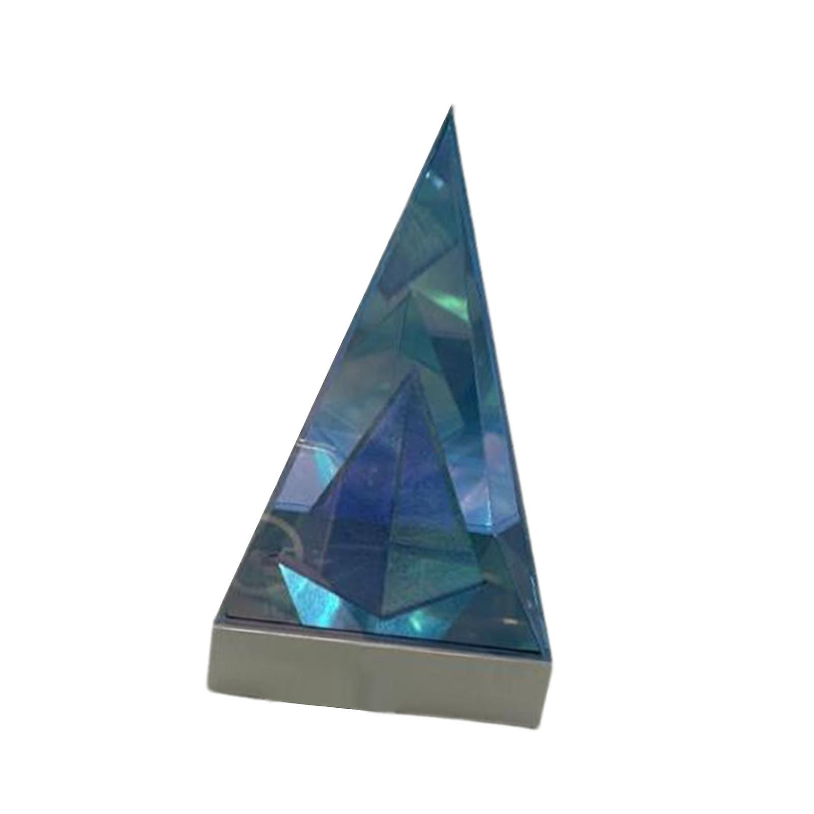 Pyramide Acryl Lampe Modernes wiederaufladbares 3D-Licht für Hotelzimmer Schreibtisch
