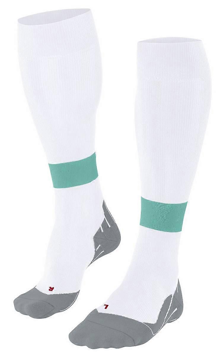 Falke RU Compression Energy Running Knee-High W1 Socks - White/Teal
