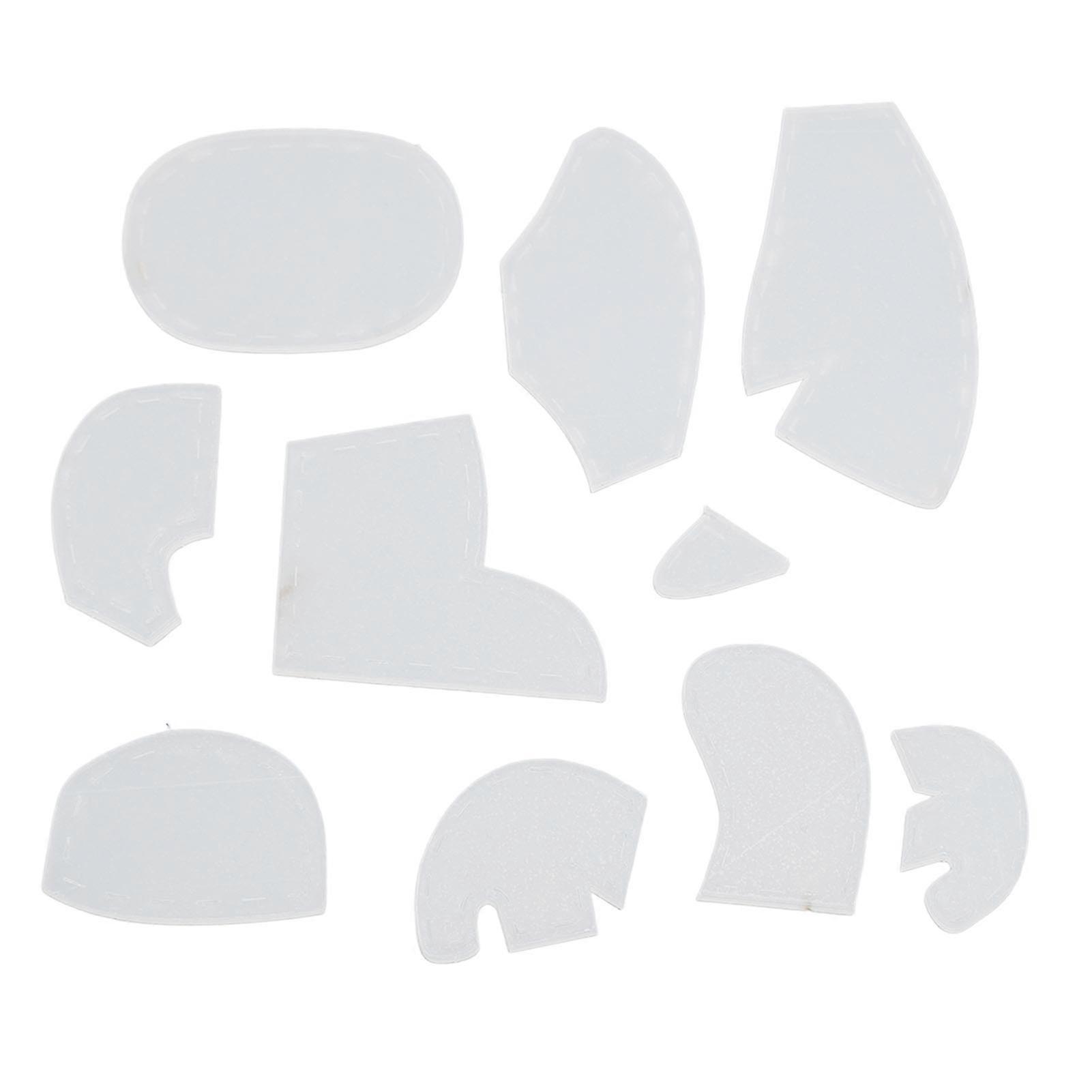 10pcs Elephant Template Ruler Set Acrylic Quilting Template Cutting Set for Sewing Elephant Pattern Template Home Sewing Art Craft 10 Inch