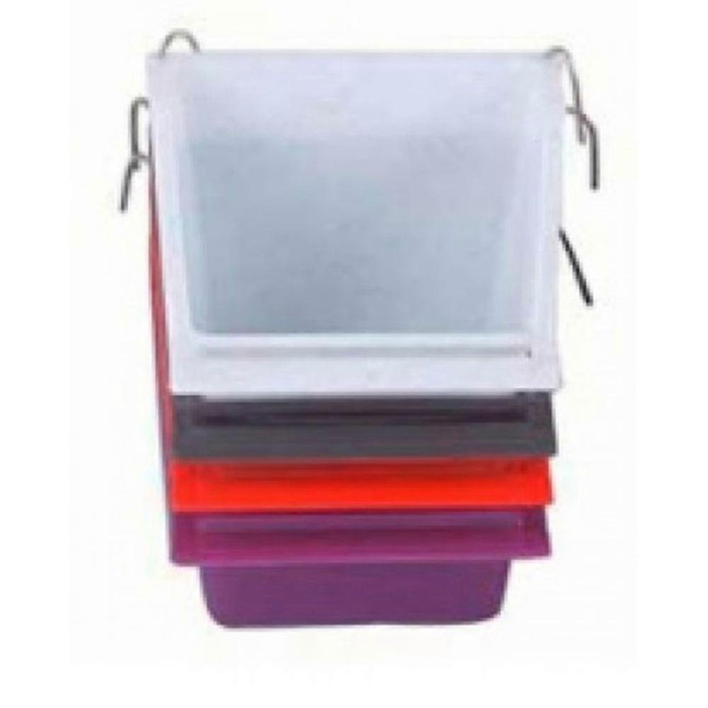 MEDIUM New High Quality Plastic Rectangular Seedcup with Perch (1 Piece Random)