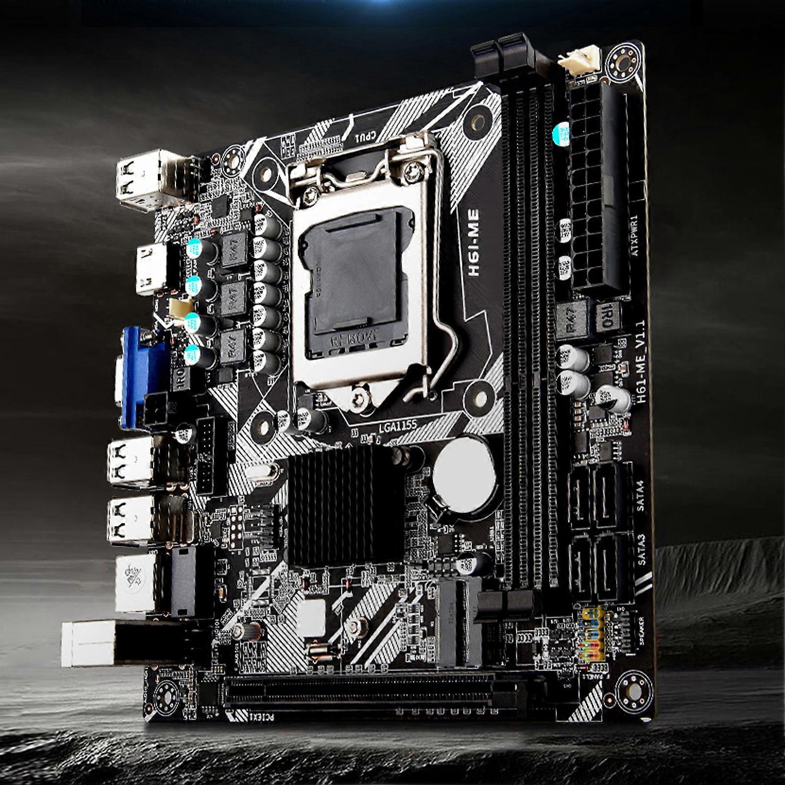 LGA 1155マザーボードNVME WiFi M.2 VGA HD出力10 USB 2.0 DDR3 Mini ITXマザーボード(コンピューターPC交換用)