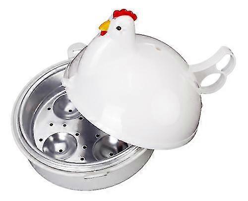 Plastic Microwave 4 Eggs, Kettle (white) (1pcs)