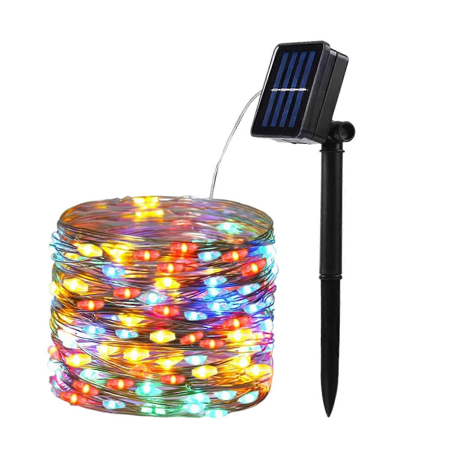 Solar LED , 10M Waterproof Flexible Fairy Christmas Lights, Used in Outdoor Courtyards,Color 1 Piec