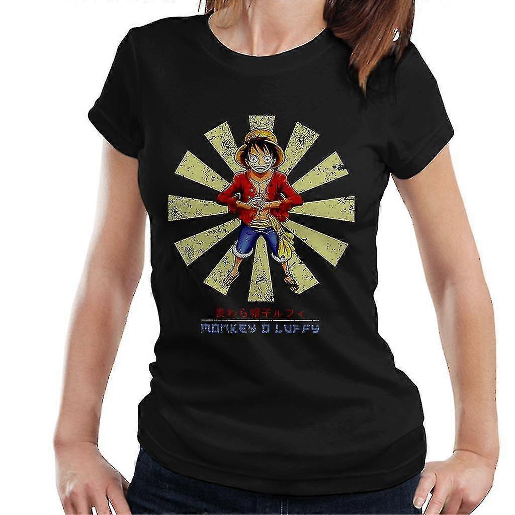Monkey D Luffy Retro Japans Eendelig Dames T-shirt