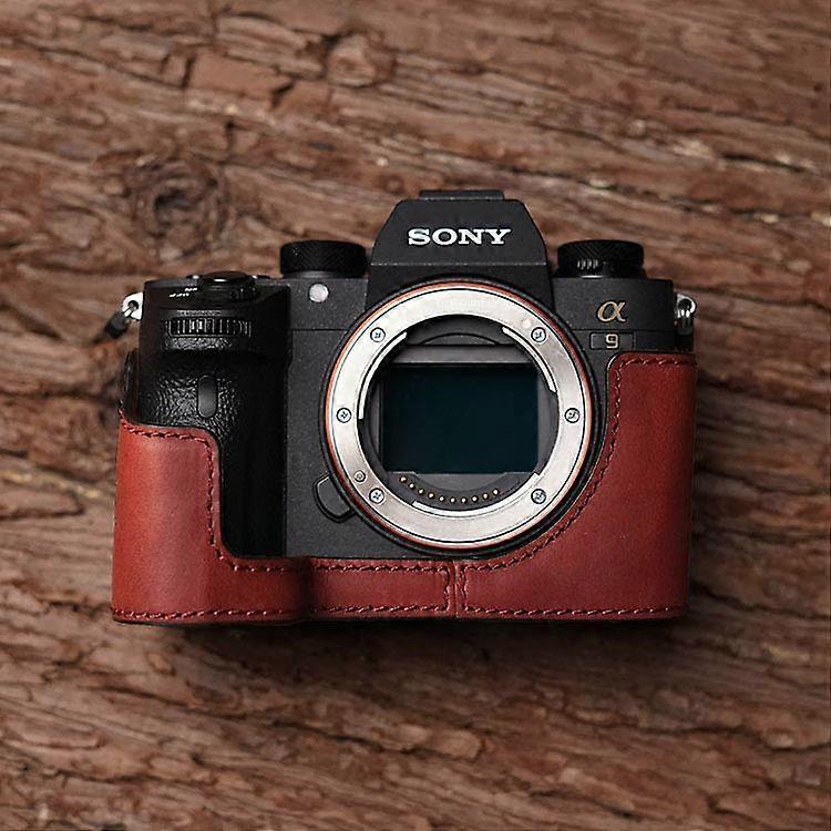 Handmade For Leather Camera Case Video Half Bag Camera Bodysuit For Sony A7r3a A7m3 Mk3 A9 Camera