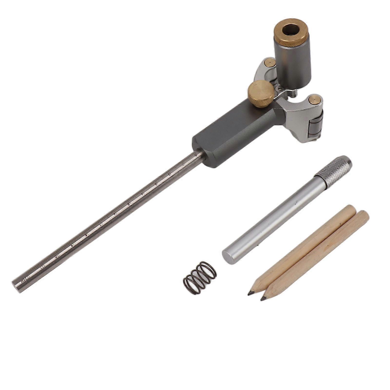 Linear Arc Dual Purpose Scriber Ruler Wood Scribe Tool Multifunctional Woodworking Scribing Drawing Tool