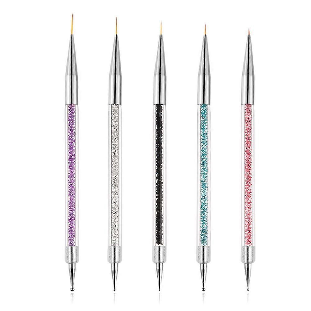 Nail Art Brushes | Double-Headed Stippling Tool for Drawing Nails