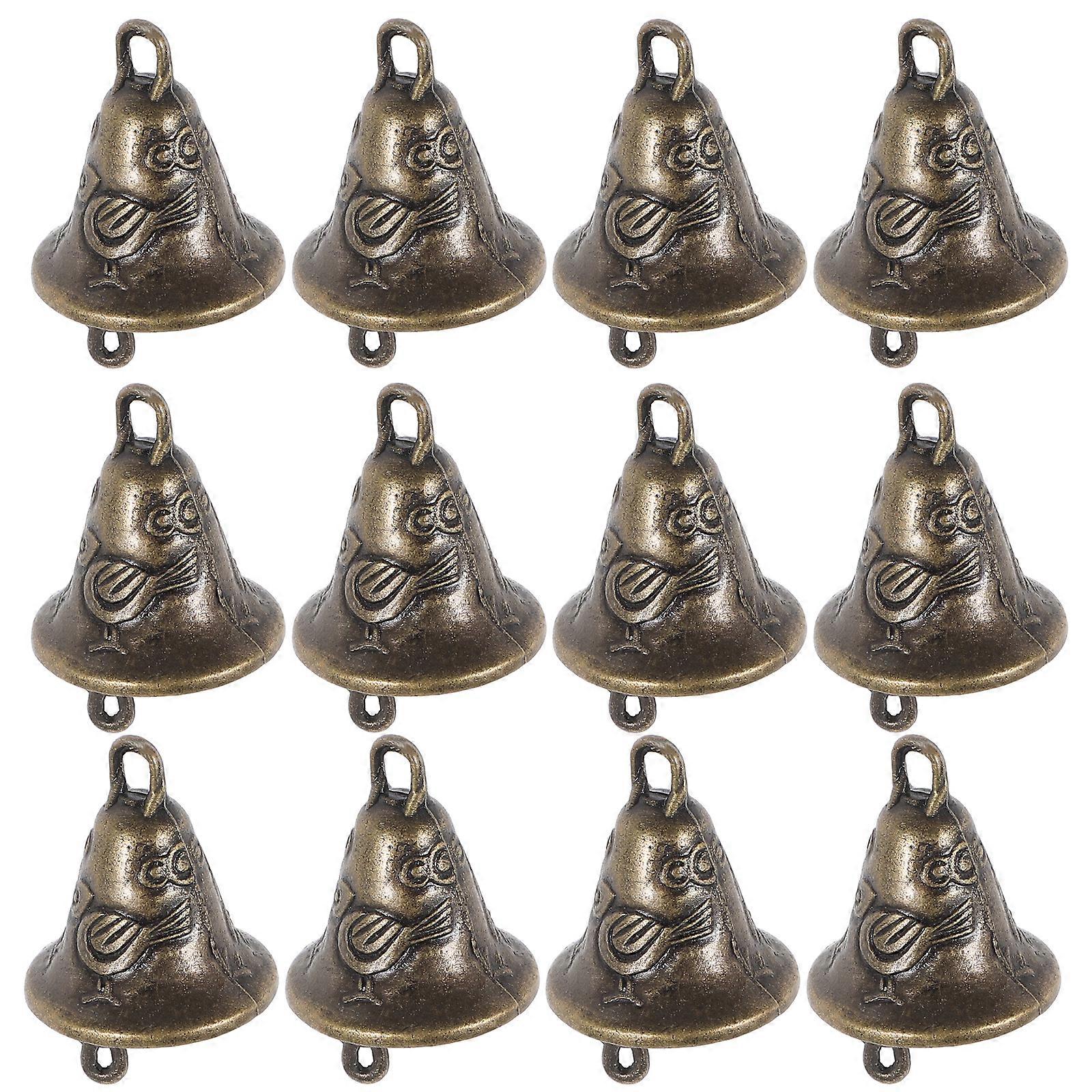 20Pcs Alloy Bells Metal Bell Statues Wind Chime Bell Accessories (Random Style)
