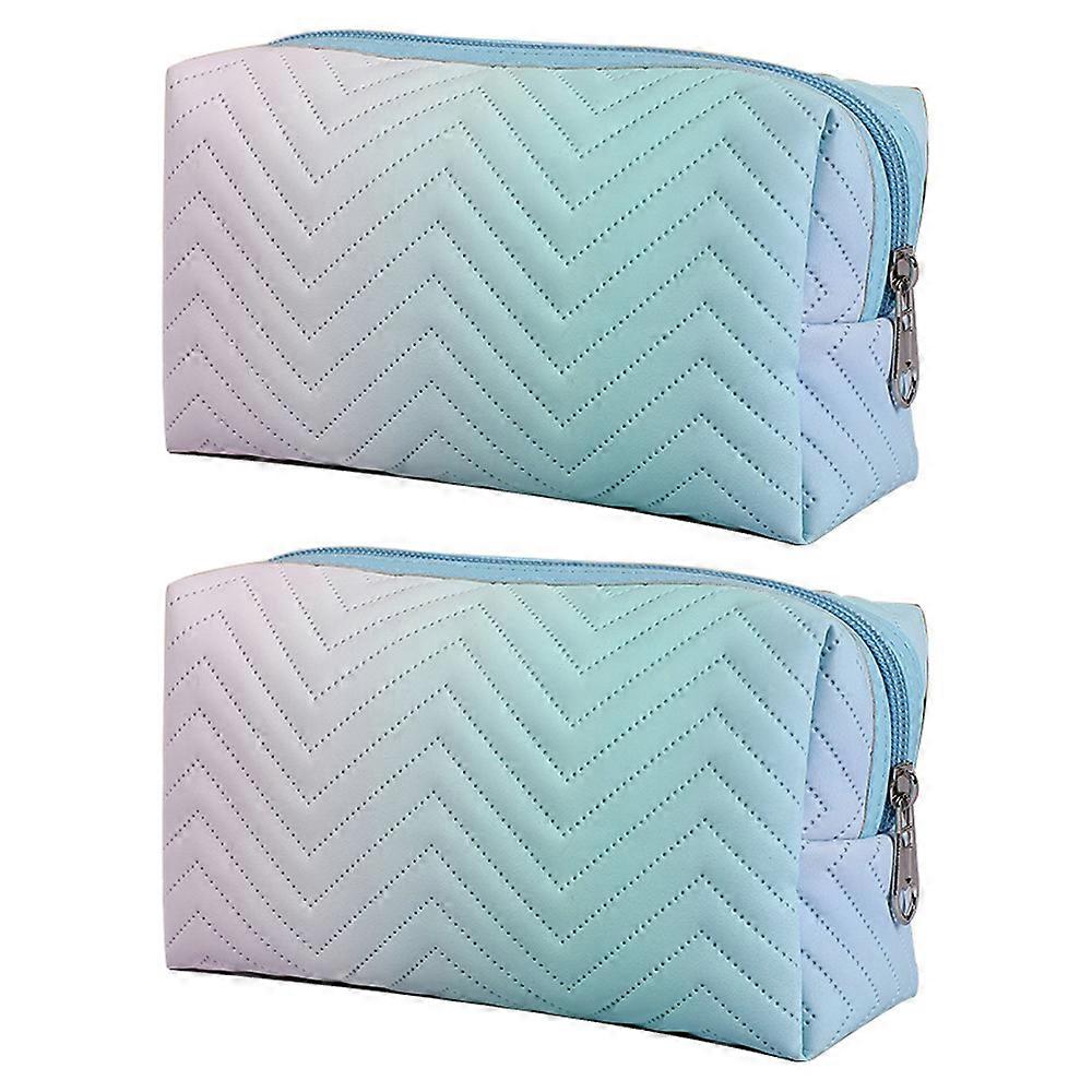 Gradient tredimensjonal kosmetisk veske, reise toalettmappe, kosmetisk oppbevaringspose
