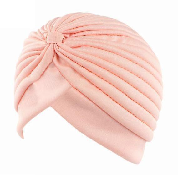 Lurrose 10 stk. elastisk kryss-turbanhette Bennie hodeinnpakning plissert kjemo