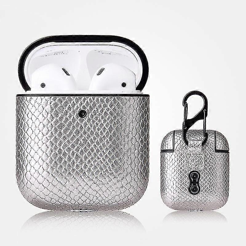 anti-fall snakeskin texture leather amp;amp protective airpods