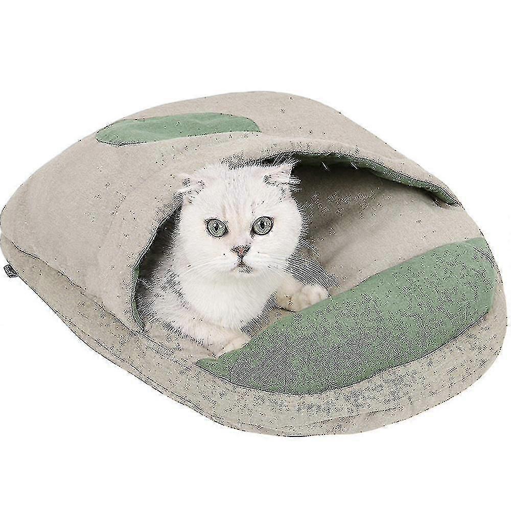 猫のトイレ砂。猫の寝袋。洗濯機で洗える猫用ベッド。冬に暖かく保つために枕ペットの巣を使用してください