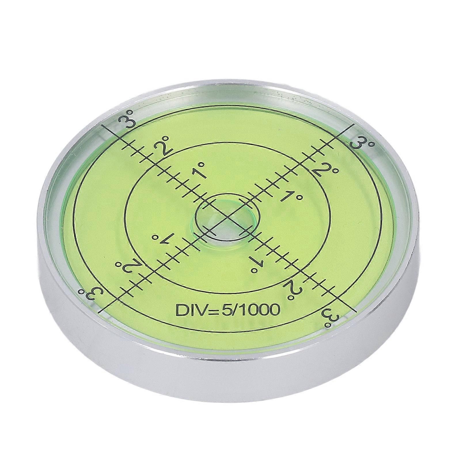 Horizontal Leveler 60 X 10mm Aluminum High Sensitivity Easy to Use Round Bubble Level Tool for Building Industry