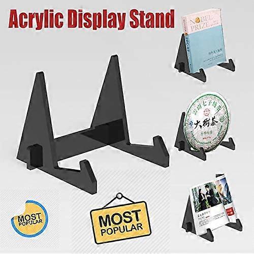 Set Of 2 Acrylic Display Stands For Books, Magazines, Brochures And Other Items