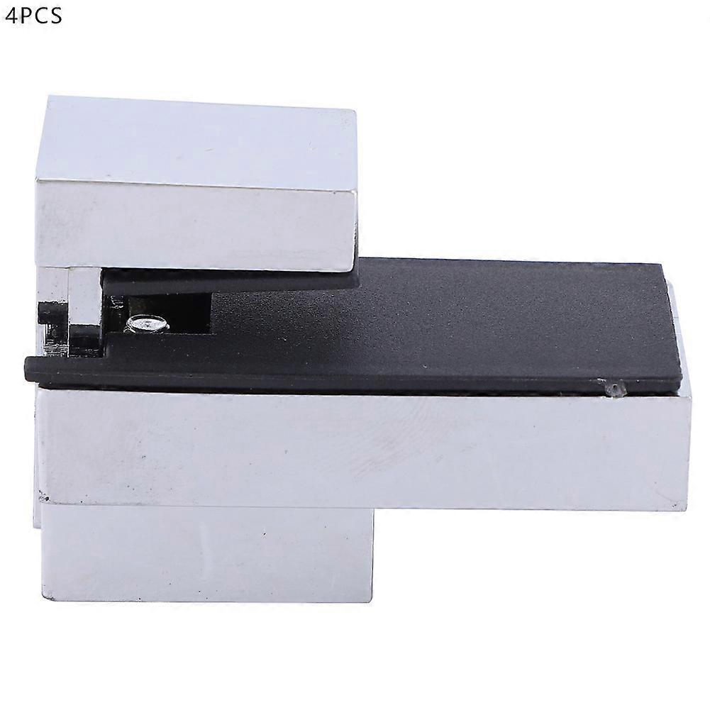 4pcs Glass Wood Layer Board Fixed F Type Clips Wall Shelf Bracket Support Peg Set (#01) YEMAA