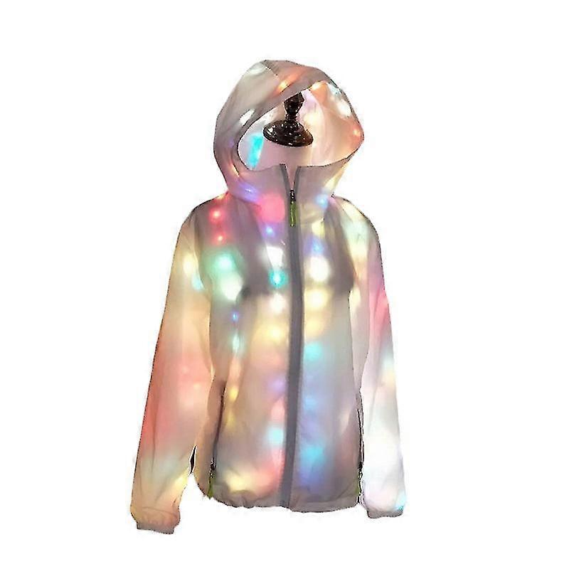 Halloween Led Glowing Colorful Glowing Christmas Party Casual Jacket