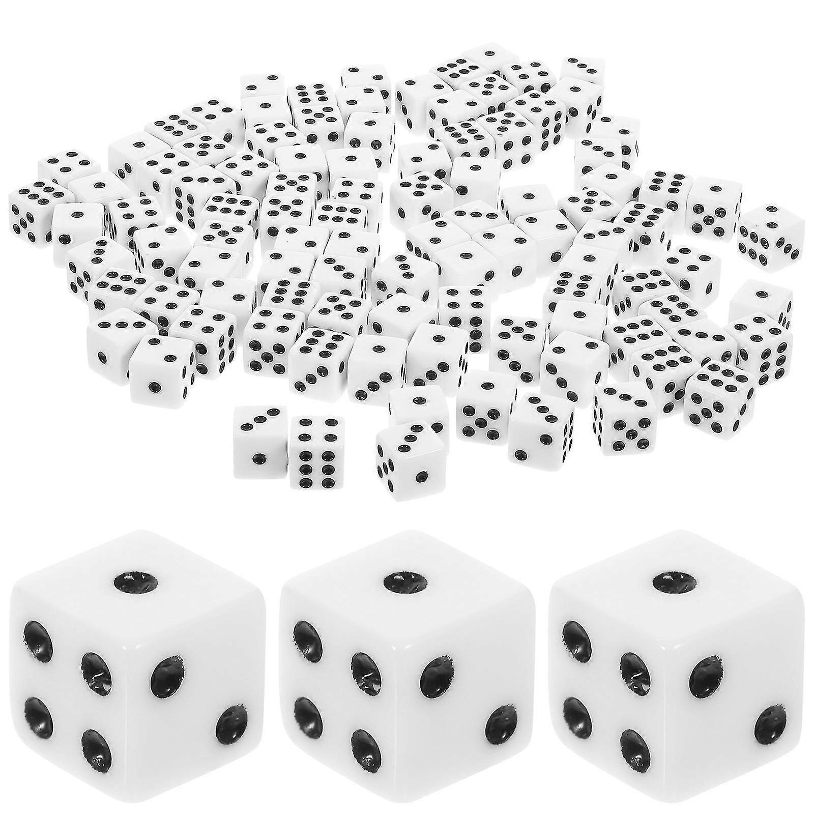 100pcs Game Dice Party Dice Game Dice Funny Game Dice Party Accessory Dice for Board Game