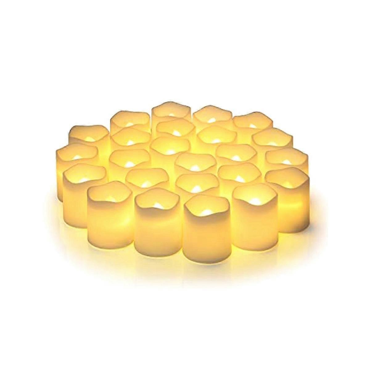 Flameless Wishing Candles, 24 Candles With Batteries, Suitable for Halloween and Christmas Decorate