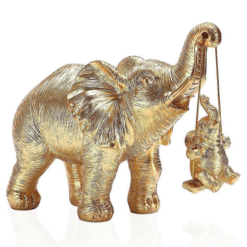 Elephant Statue. Gold Elephant Decor Brings Good , Health, Strength Elephant Gifts, Decorations App