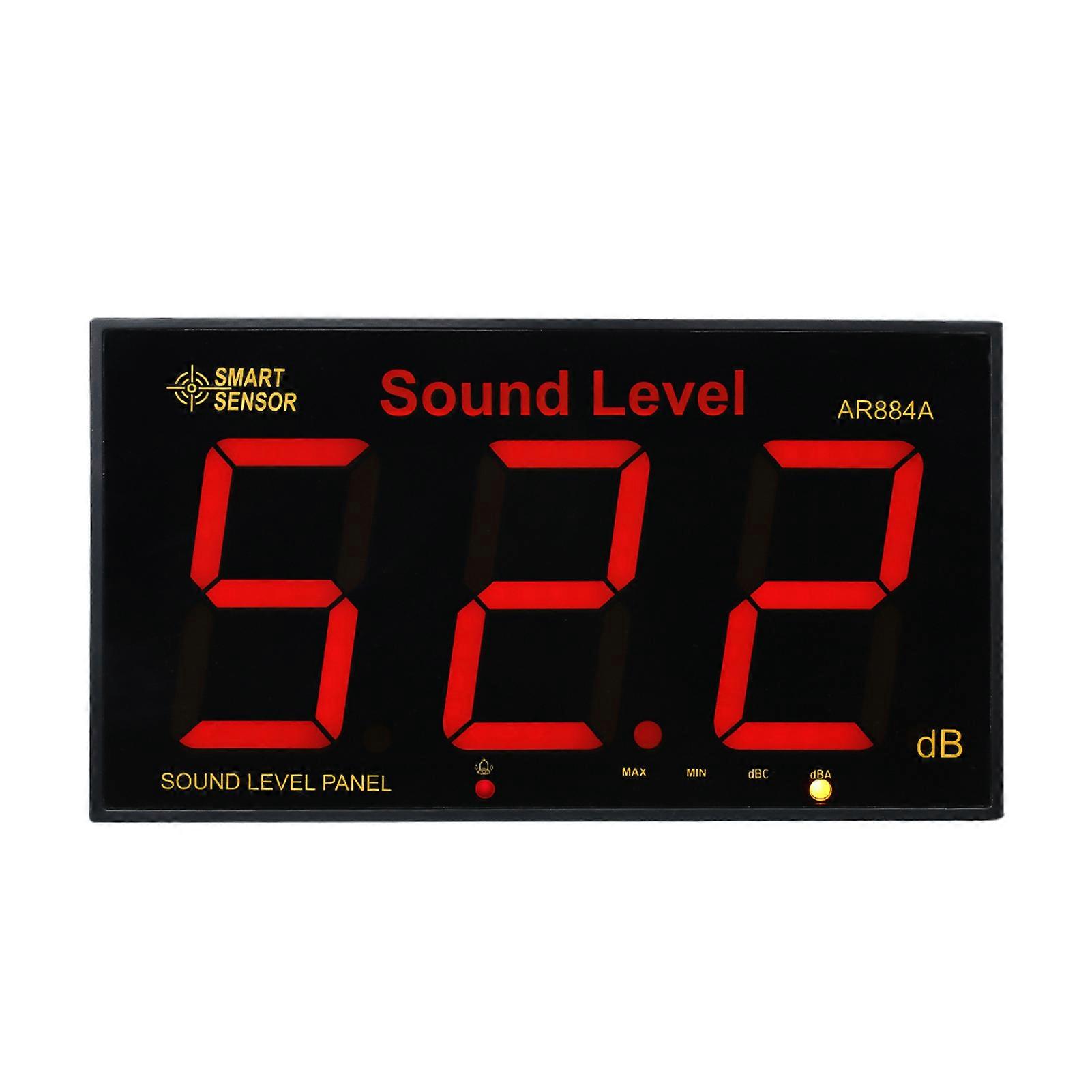 SMART SENSOR AR884A Sound Level Meter with Large LCD Screen Wall Mounted Digital Sound Level Meter Digital Noisemeter Decibel Monitoring Tester Noise