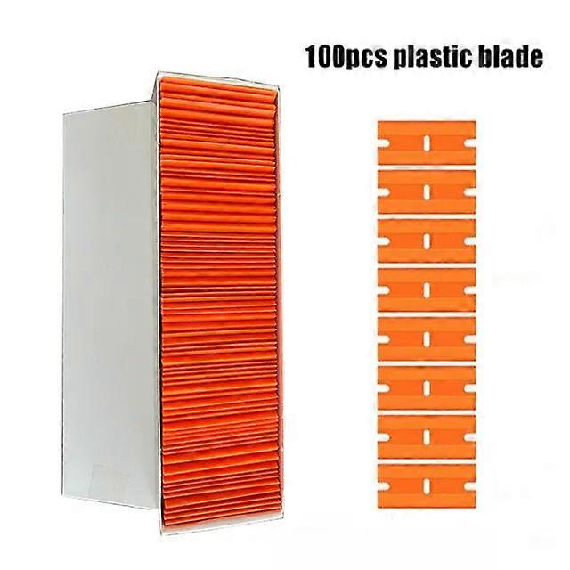 Double-Sided Scraper With Plastic Handle Blade Combination Portable And Replaceable Multifunctional Double-Sided Scraper