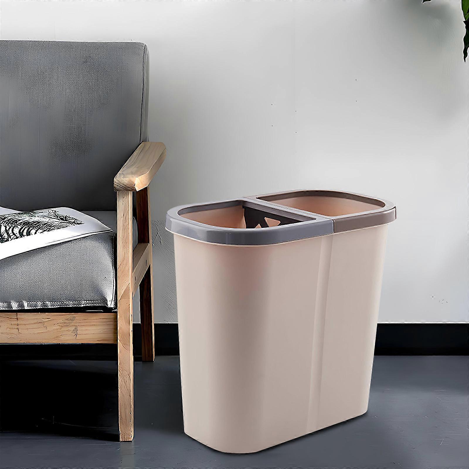 Wet And Dry Separation Classification Trash Can Household Large Living Room Kitchen Large Lidless Trash Can FLYE242462