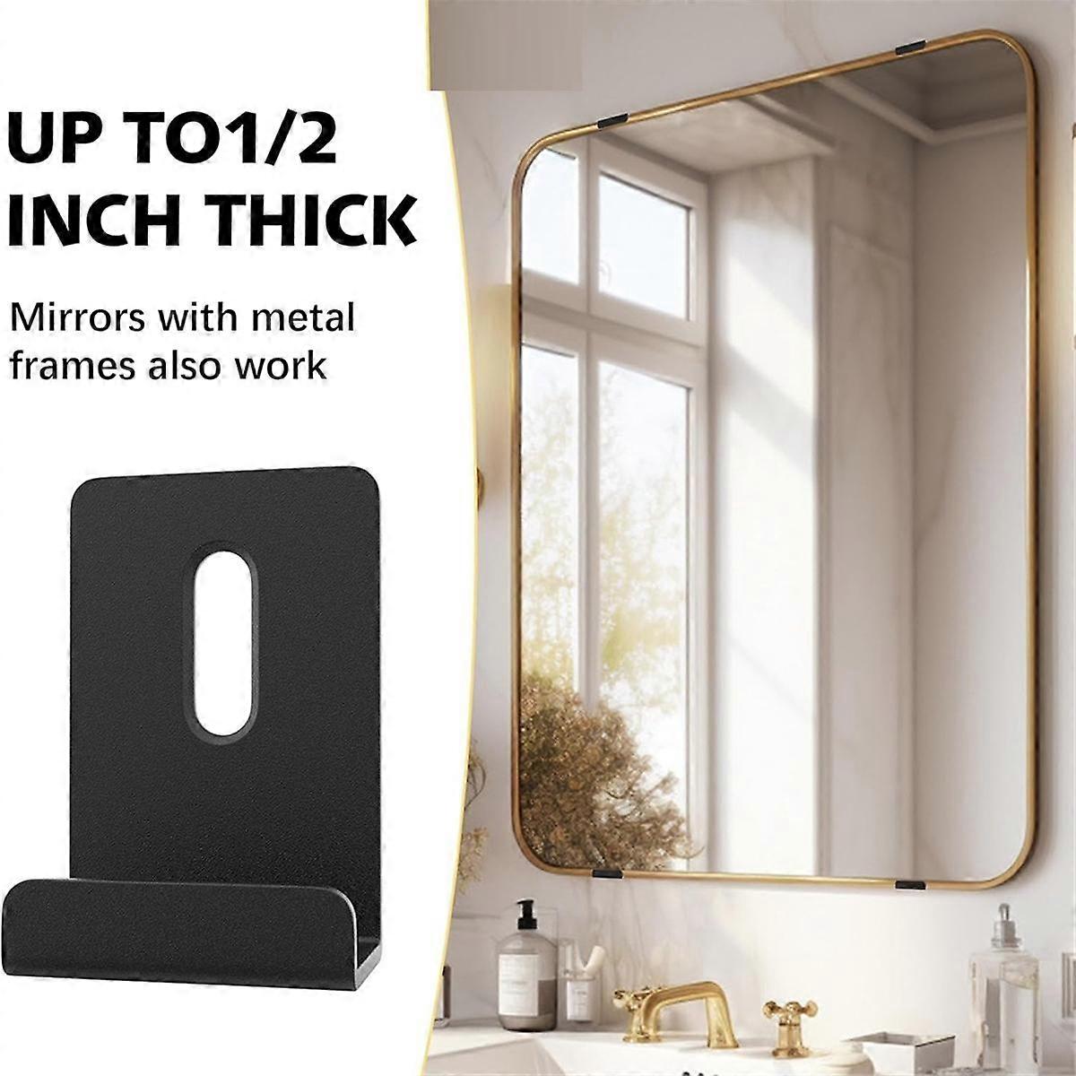 Gancio A Z In Alluminio Per Appendere Specchi E Quadri | 76,2 Cm | Portata 90,7 Kg | Montaggio A Incastro Invisibile - 2