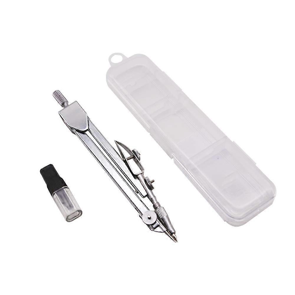 Drawing Compass Set with Lead Refills, Metal Math Geometry Kit Stainless Steel Scribing Tool