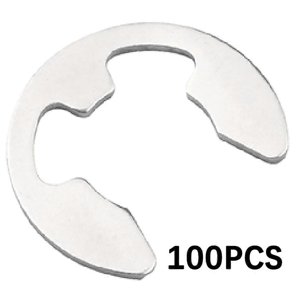100PCS Stainless Steel E Clips Grab Kit Rustproof External Locking Rings for Car Engines