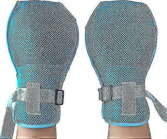 2er-Pack ältere Handfesselhandschuhe, sichere atmungsaktive Demenz kratzfeste Handschuhe - Auf Lager