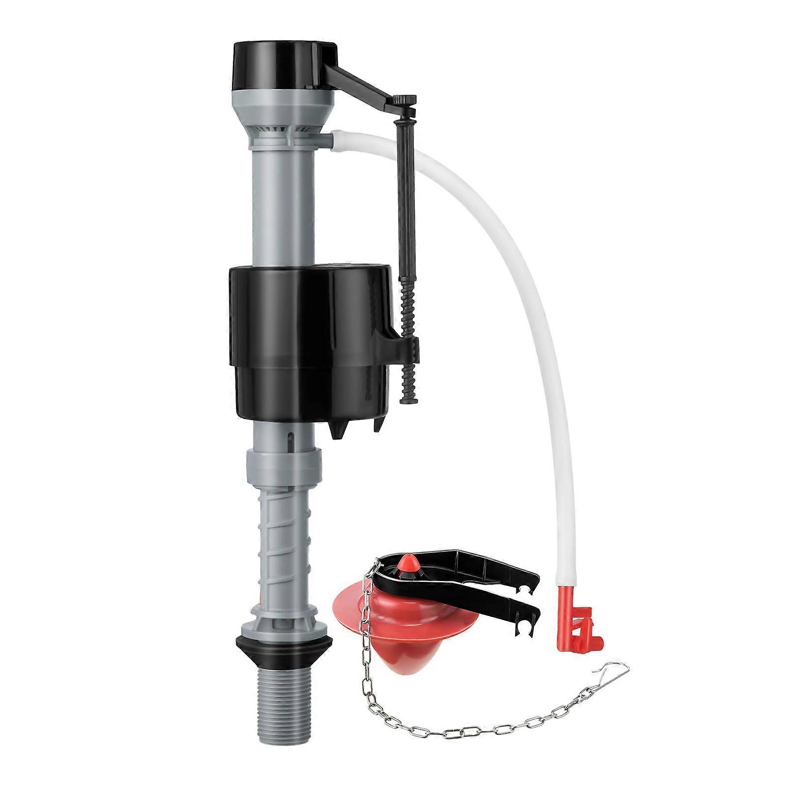 Toilet Fill Valve Easy Install Leak-Free Good Sealing Adjustable Flush Volume Toilet Flapper Replacement Kit