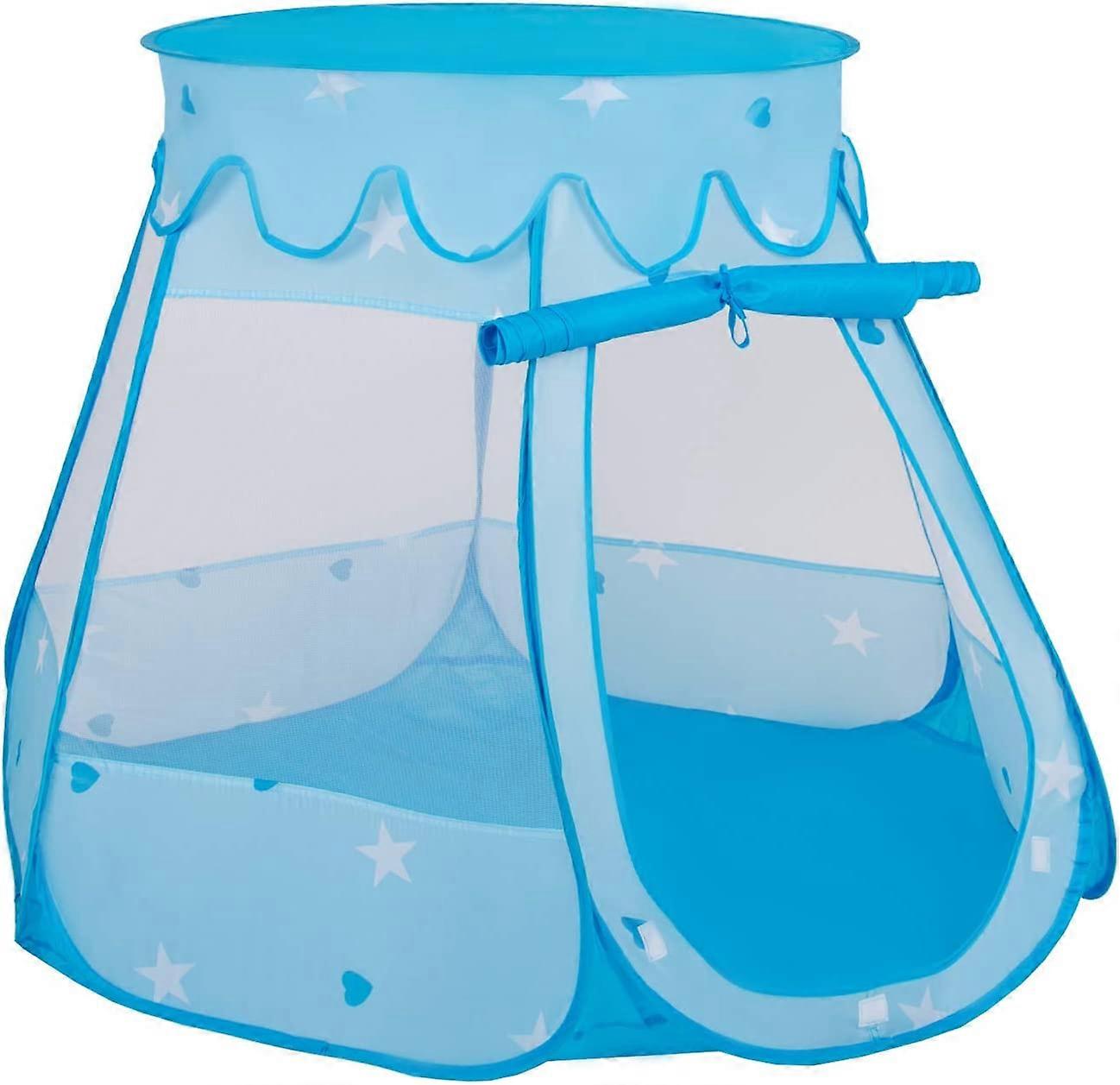 Tent 105X90 Castle with Plastic Balls Ball Pit for Children, Blue