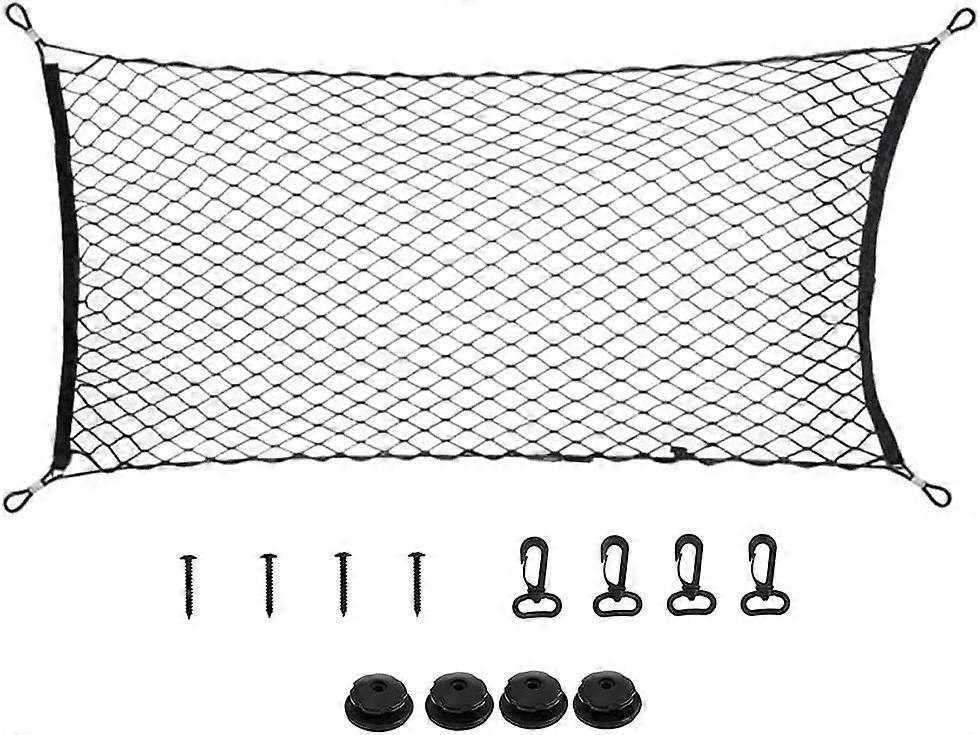 Universal Car Storage Net, Luggage Storage Net, Car Trunk Net, Car Accessories Net, Kids Luggage Net, For SUV Truck Black70*120cm