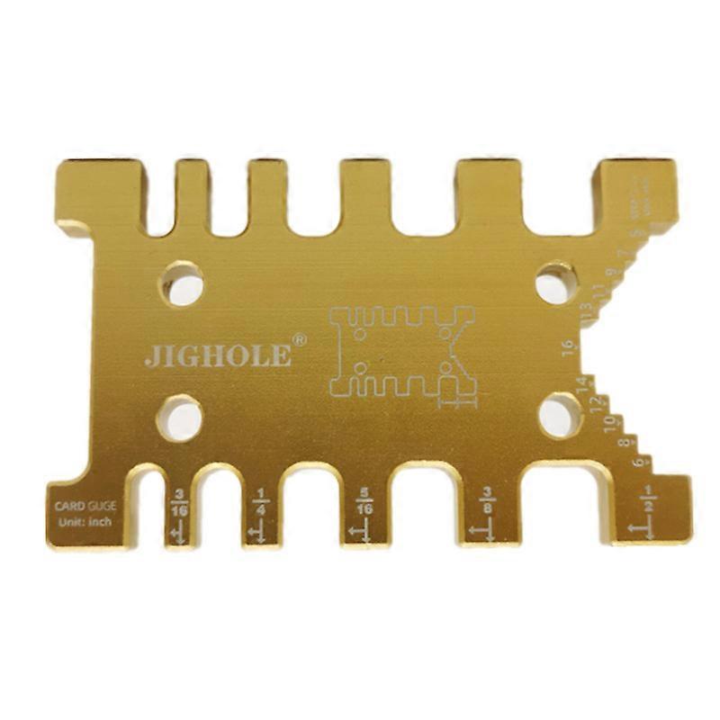 Aluminum Router Table Insert Plate with Miter Gauge Gold