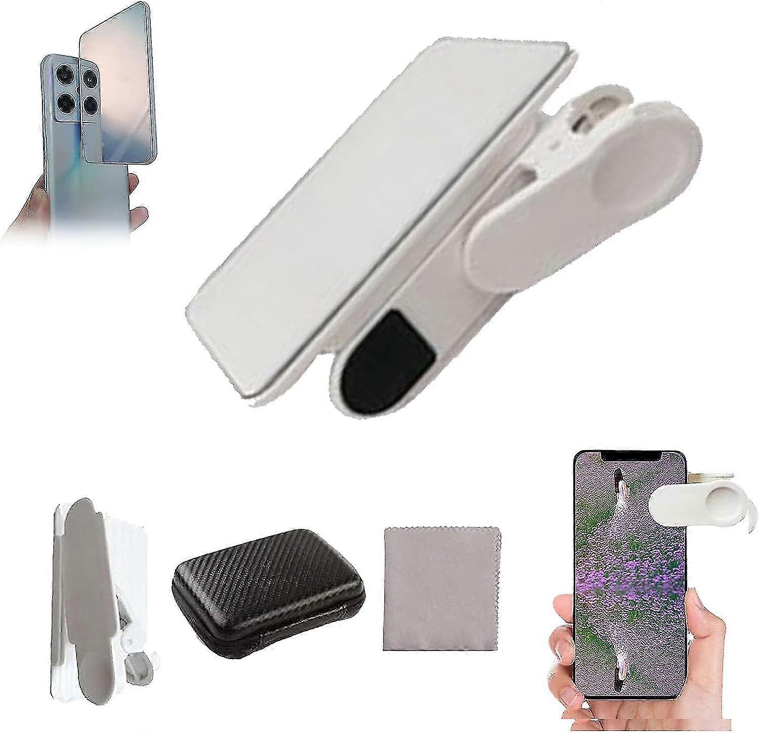 Smartphone Camera Mirror Reflection Clip Kit, Mobile Phone Reflection Camera Clip Selfie Reflector, Mobile Phone Shooting Supplies