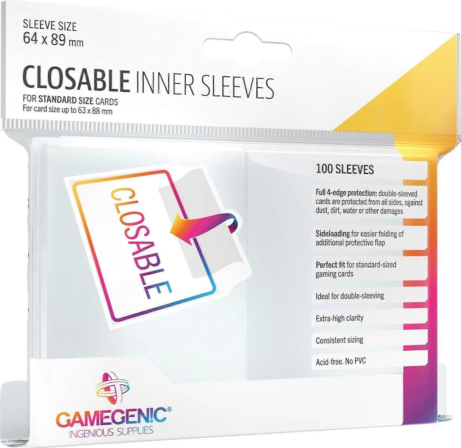 Gamegenic Closable Inner Sleeves (100ct)