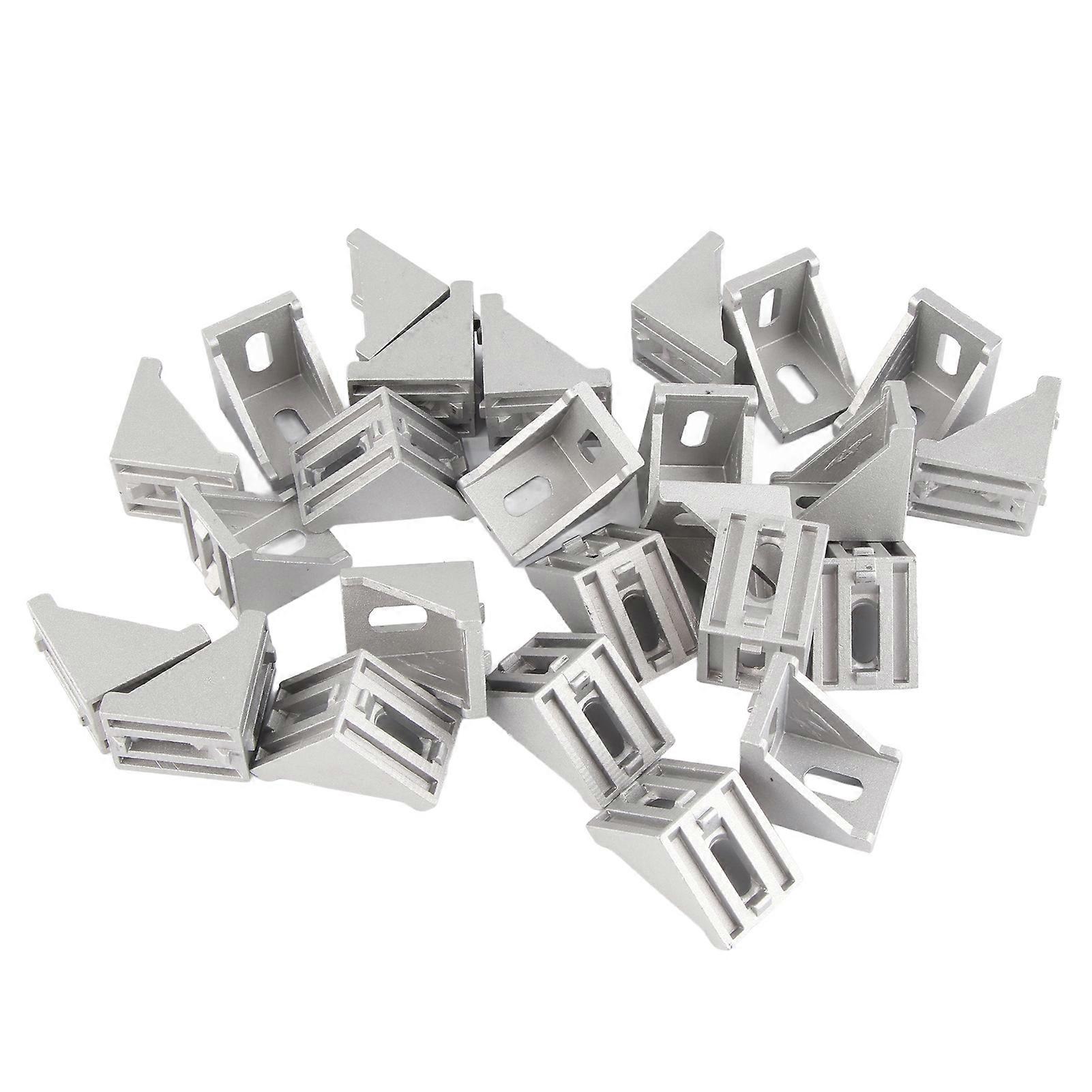25pcs 3030 Aluminum L Shape Corner Bracket Right Angle Brace Fastener