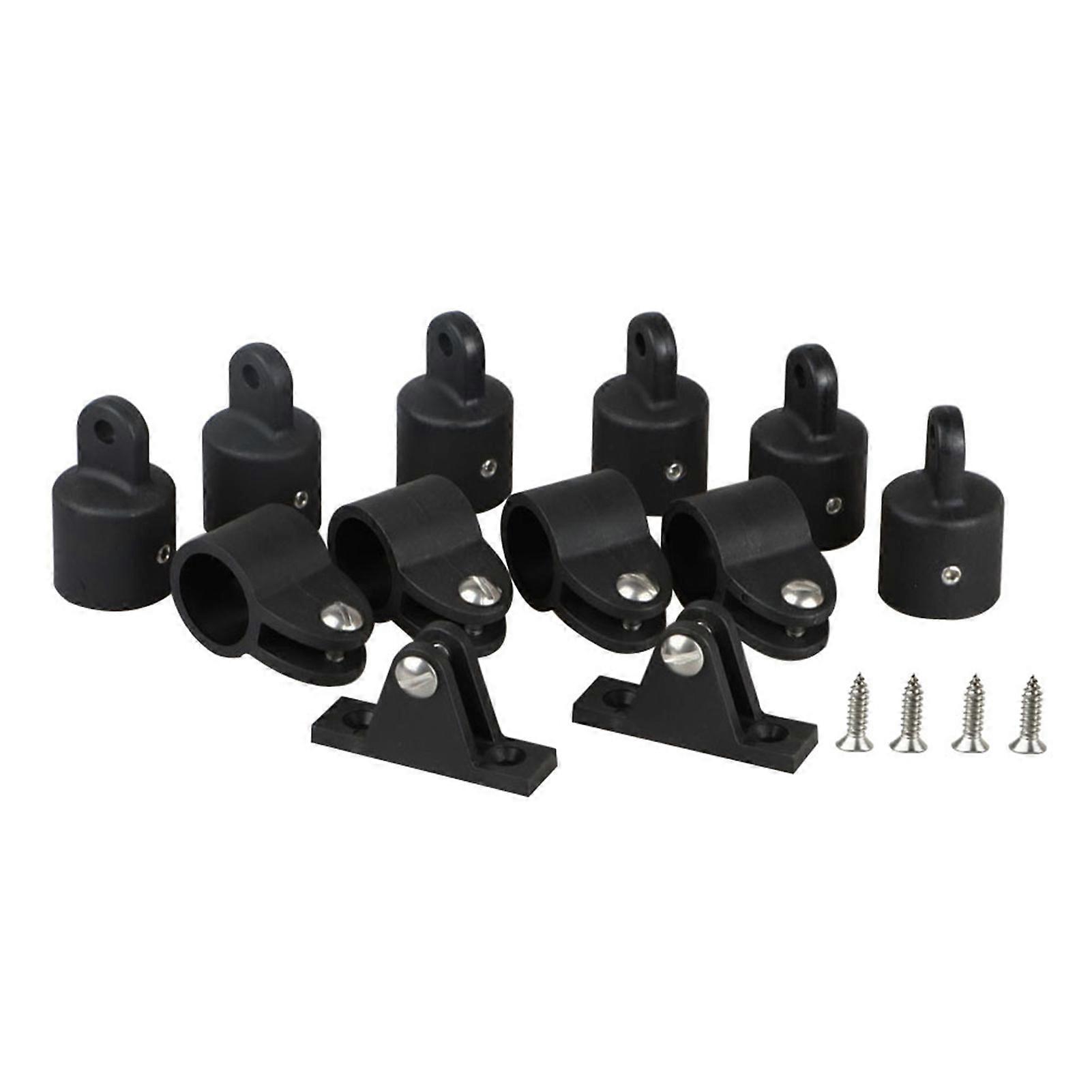 12pcs Nylon Marine Boat Canopy Cover Bimini Top Deck Hinge Jaw Slide Eye End Fitting Hardware Universal DIY Tool Solid Efficient