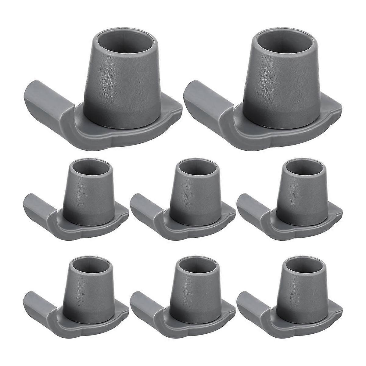 8 Pcs Walker Ski Glides Heavy Duty Coaster Skis Plastic Drive Walker Parts Walker Accessories Fit W