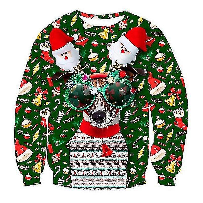 Unisex Ugly Christmas Sweater 3d Print Funny Pullover Sweaters Jumpers Tops For Xmas Men Women Holiday Party Hoodie Sweatshirt