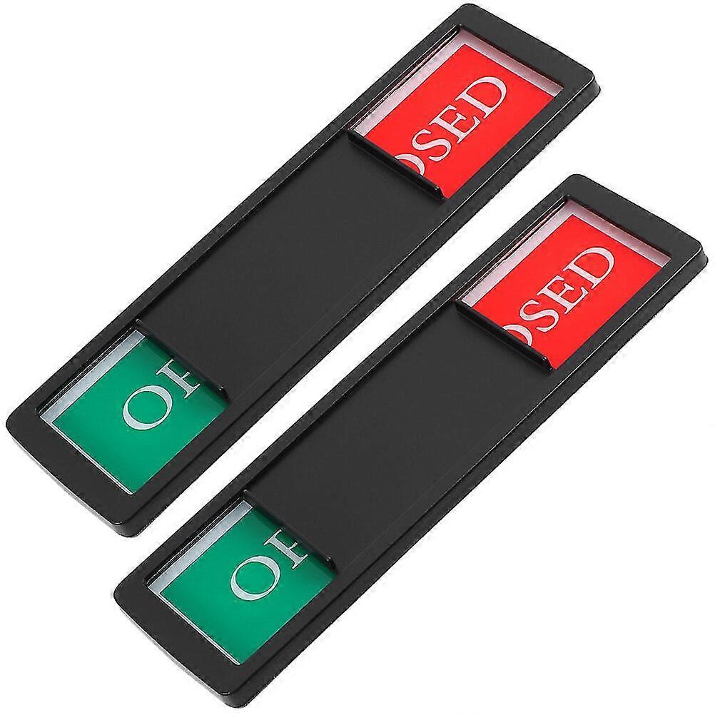 2 pcs Magnetic Slider Door Open Closed Indicator Sign Open Closed Magnetic Sign