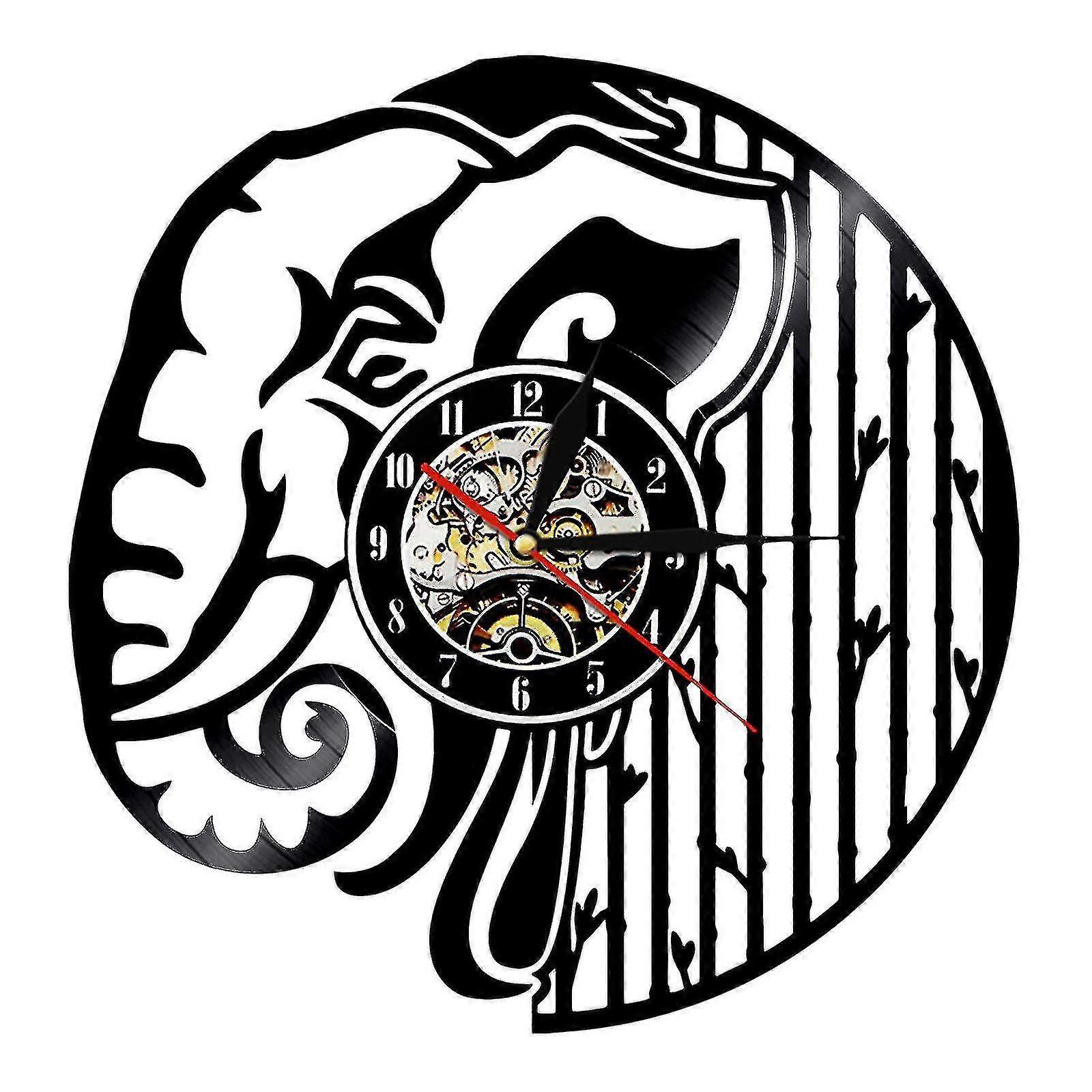 Vinyl Record Wall Clock Retro Wall Clock Led Night Light Wall Clock