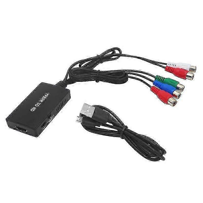 1080P Component to HDMI-Compatible Converter YPBPR RGB + R/L Audio to HDMI-Compatible Adapter 5RCA