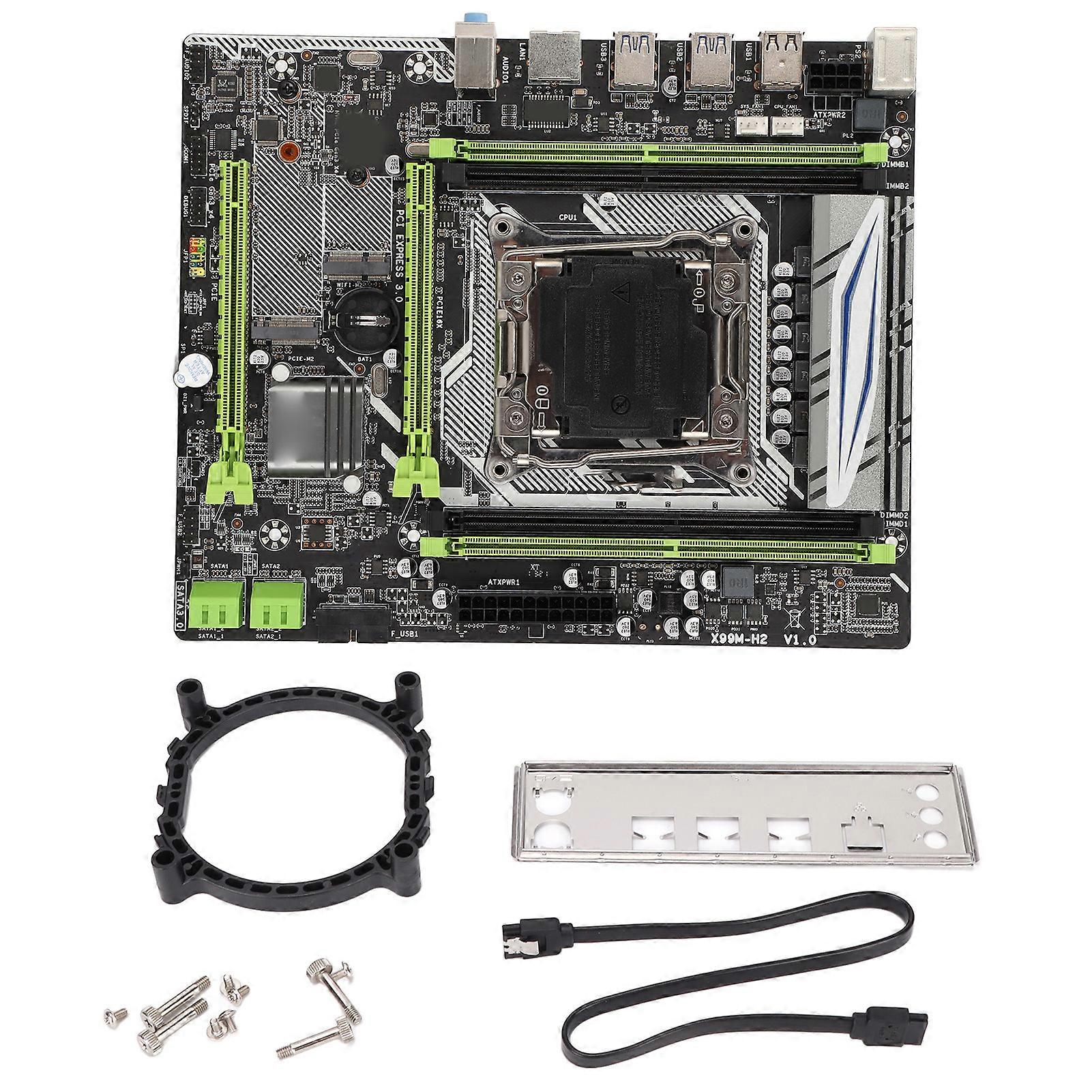 Bergbau-Motherboard LGA20113 V3 V4 CPU DDR4 PCIE16X COM Pin M.2 WIFI-Schnittstelle 2SATA3.0 2SATA2.0 Desktop-Motherboard