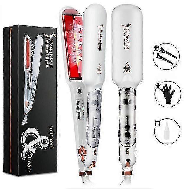 المهنية البخار الشعر تمليس السيراميك بخار الأشعة تحت الحمراء التدفئة الحديد المسطح 2 بوصة استقامة الحديد