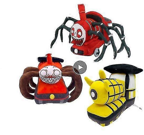 لعبة الرعب تشو تشو تشارلز أفخم لعبة لينة العنكبوت محشوة دمية الرهيبة تشارلز قطار الكرتون العنكبوت القطيفة هدايا للأطفال