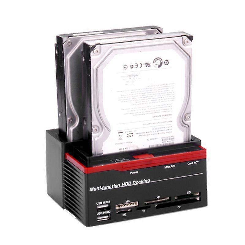 2021 New Multifunction Dual Slot 2.5/3.5inch IDE SATA SDD HDD Docking Station