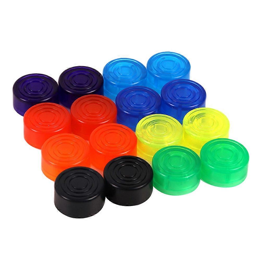 10 Pcs Guitar Effect Footswitch Topper Foot Nail Pedal Topper Anti-Slip Colorful Protection for Guitar Pedal Effect (Random Color)