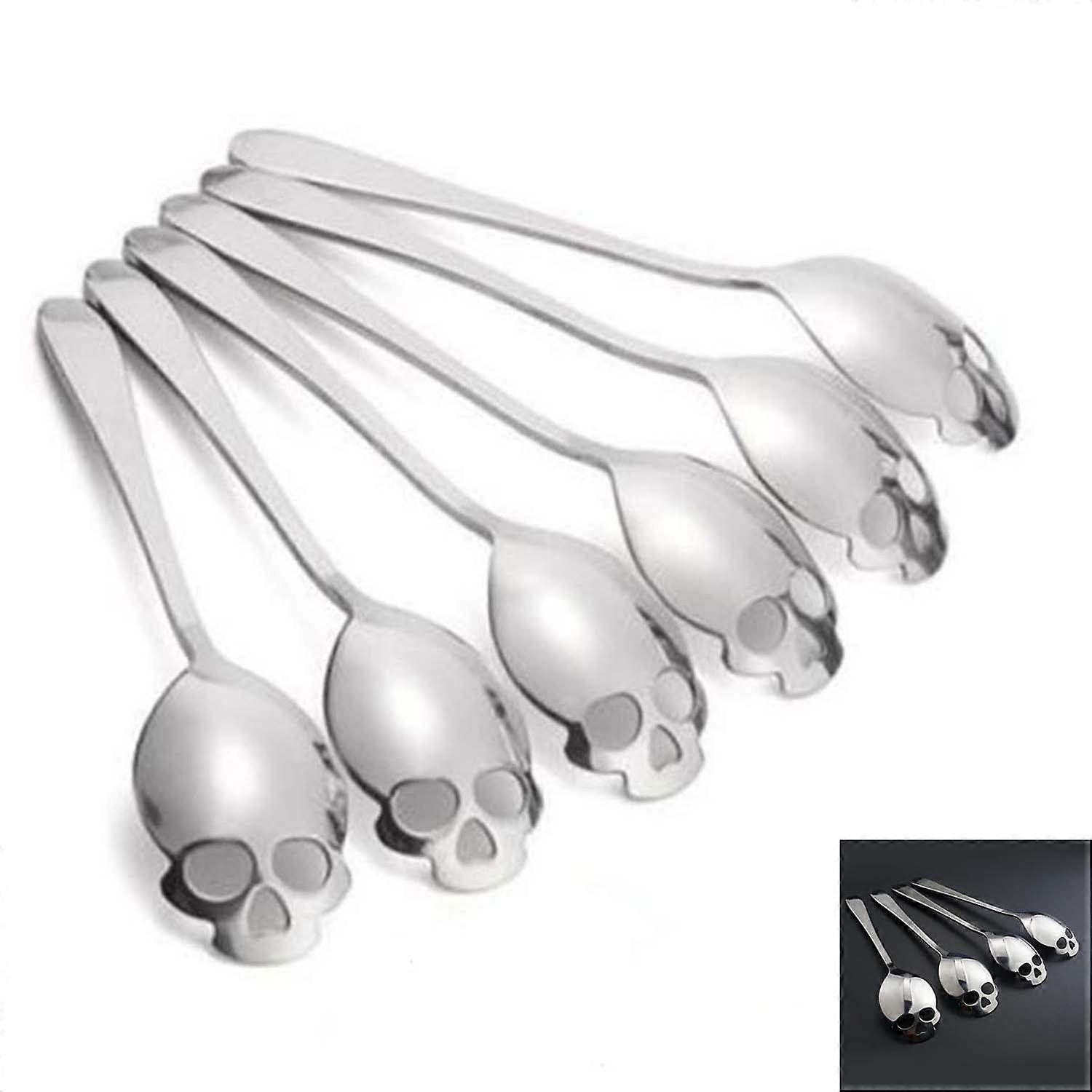 1pcs Creative Tableware Stainless Steel Skeleton Spoon