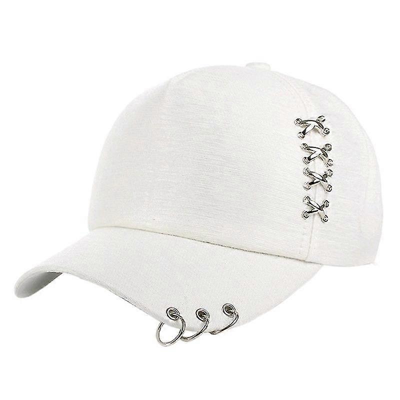 Kpop Hat Piercing Ring Adjable Cap Snapback Cap Fash Shytmv